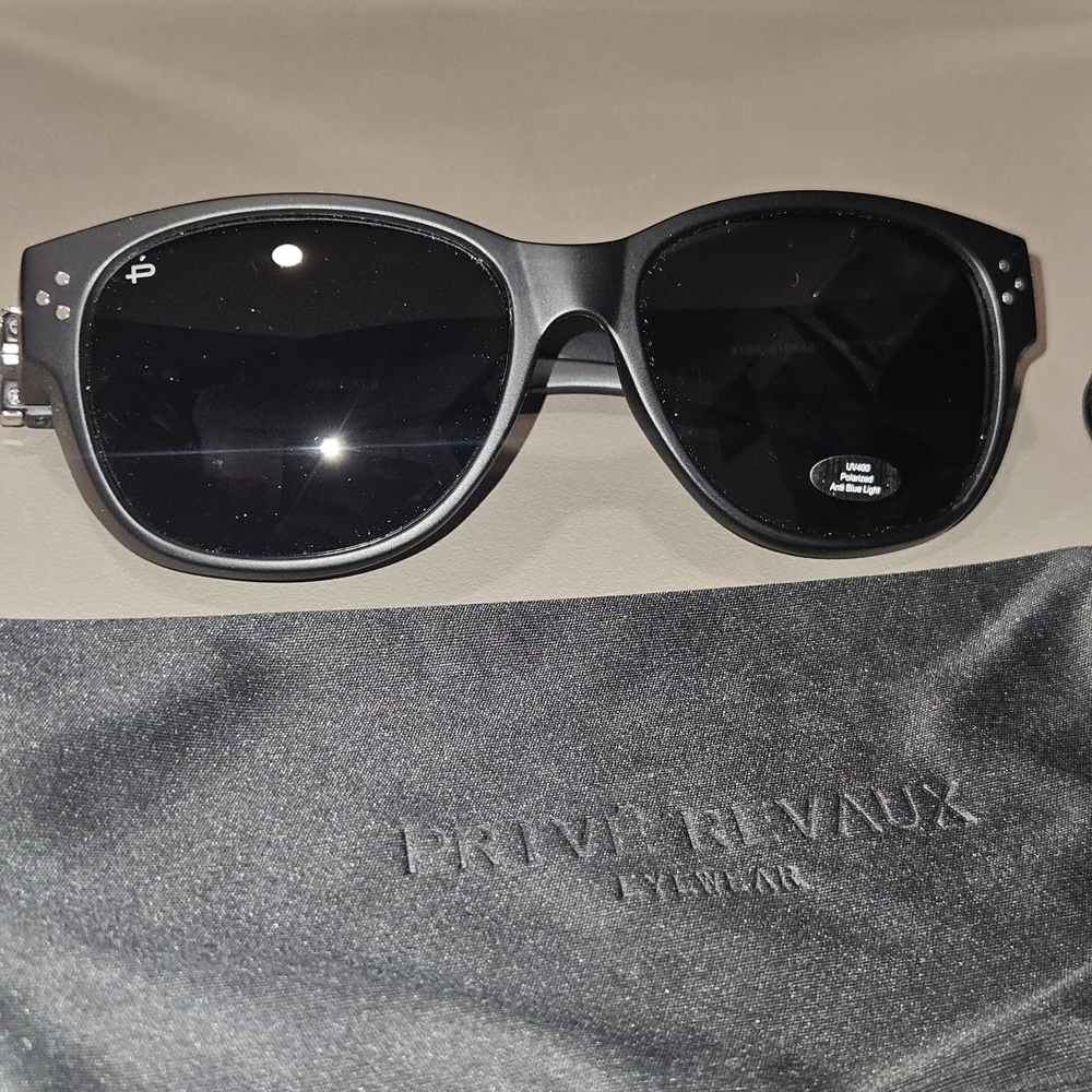 NWOT Prive Revaux The Prep C90 Black Women's Polarized Sunglasses CAT 3